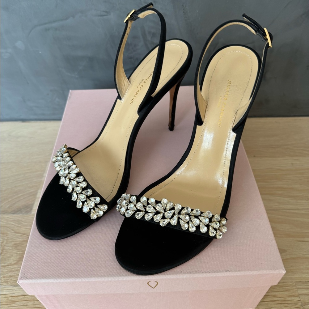 Jennifer Chamandi London slingback heels size 40 video included